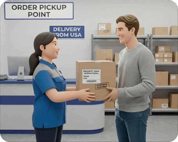 We pack and ship from the US